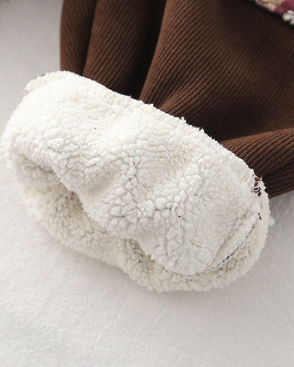 Conjunto ropa bebé invierno 2 piezas: chaqueta acolchada con capucha y pantalón elástico infantil con bolsillos panda en España