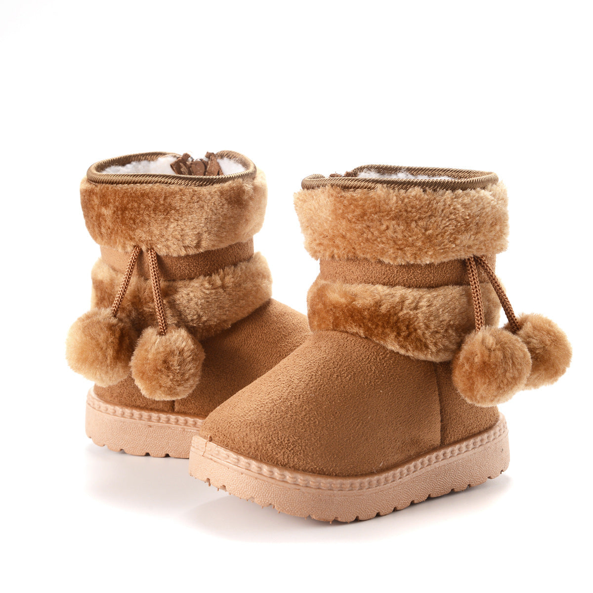 Bota cálida forrada de piel para el invierno en España