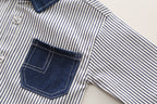 Conjunto niño 3 piezas ropa infantil: camisa, camiseta y pantalón vaquero en España