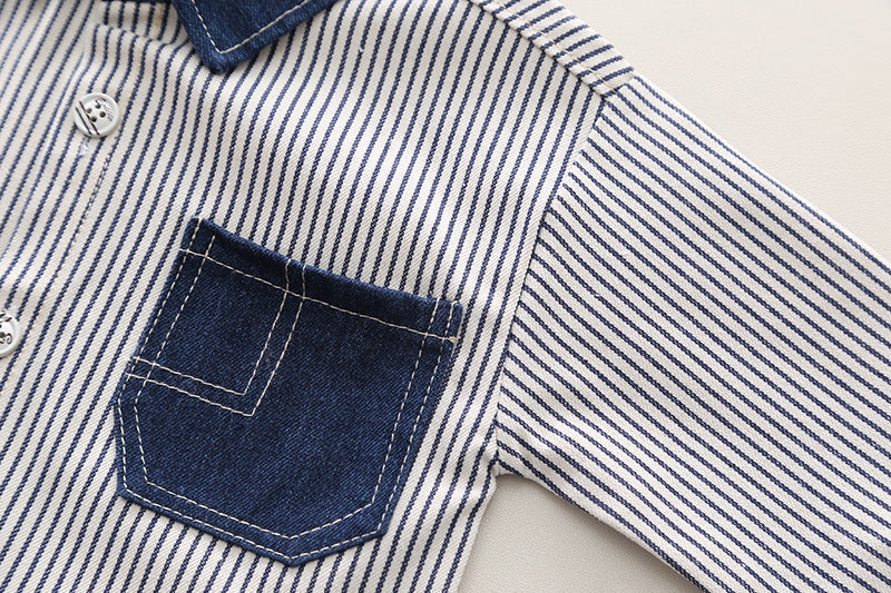Conjunto niño 3 piezas ropa infantil: camisa, camiseta y pantalón vaquero en España