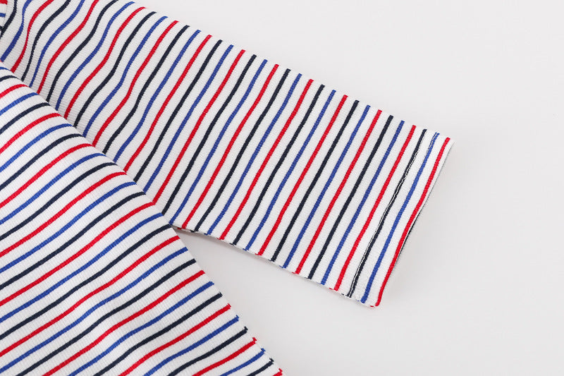 Conjunto niño 3 piezas ropa niño: chaqueta de algodón, camiseta de rayas y vaqueros cómodos en España