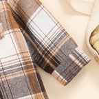 Conjunto niño 2 piezas camisa de cuadros y pantalón vaquero cómodo ropa infantil otoño invierno en España