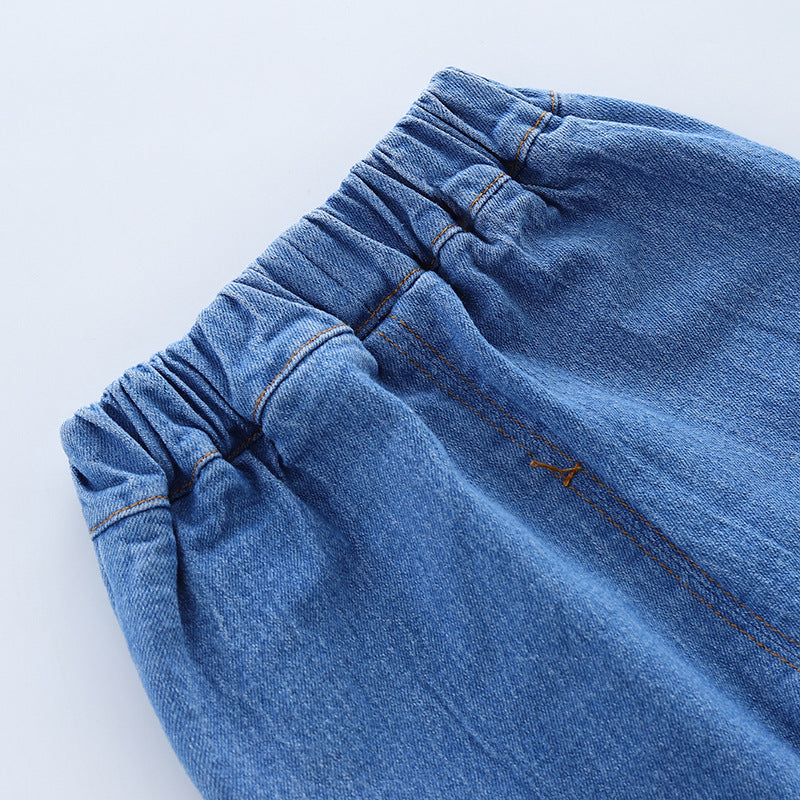 Conjunto niño 2 piezas sudadera con capucha y pantalón vaquero estilo King en España
