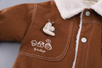 Conjunto bebé 3 piezas invierno chaqueta sudadera pantalón vaquero en España