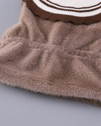 Conjunto niña 3 piezas elegante ropa bebé niña con chaleco de lana y falda de cuadros,Ideal para clima otoñal  en España