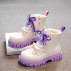 Bota de invierno para niña con diseño moderno y brillante