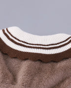 Conjunto niña 3 piezas elegante ropa bebé niña con chaleco de lana y falda de cuadros,Ideal para clima otoñal  en España