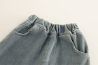Conjunto niño 3 piezas de ropa niño: camiseta de algodón, camisa de cuadros y pantalón vaquero ancho cómodo en España