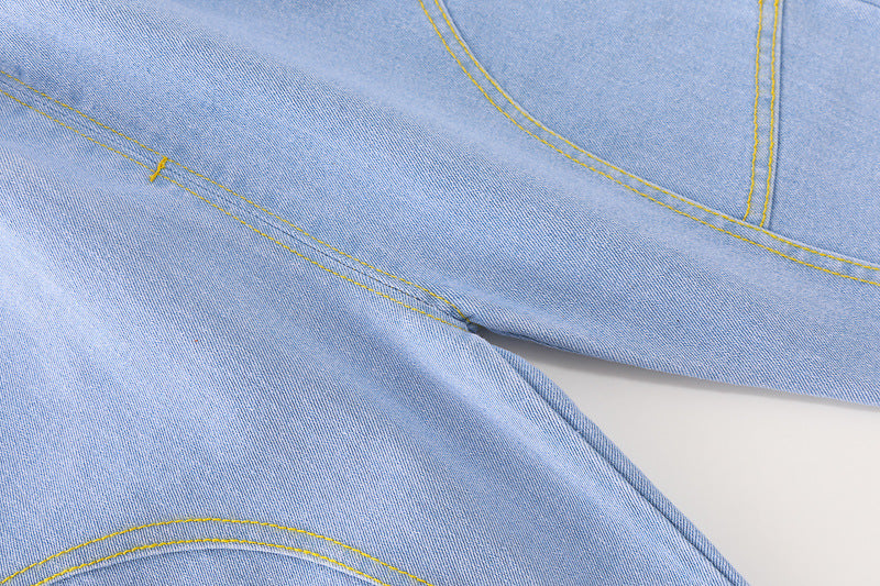 Conjunto niño 3 piezas ropa niño: chaqueta de algodón, camiseta de rayas y vaqueros cómodos en España
