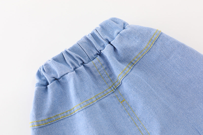 Conjunto niño 3 piezas ropa niño: chaqueta de algodón, camiseta de rayas y vaqueros cómodos en España