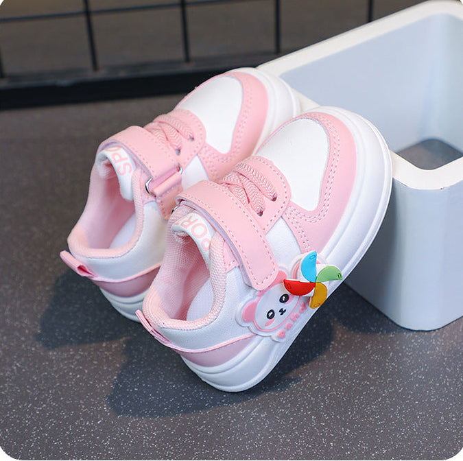 Tenis Ligeros de Panda Rosa para Niñas