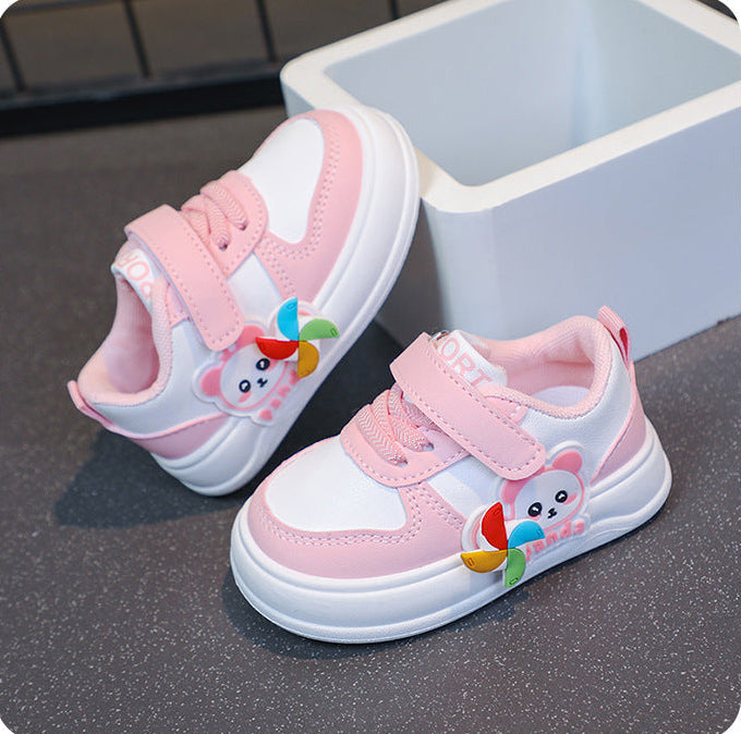Tenis Ligeros de Panda Rosa para Niñas