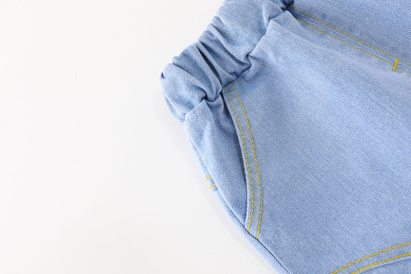 Conjunto niño 3 piezas ropa niño: chaqueta de algodón, camiseta de rayas y vaqueros cómodos en España