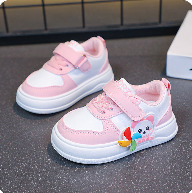 Tenis Ligeros de Panda Rosa para Niñas