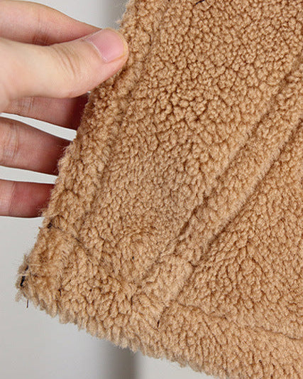 Chaqueta Infantil Efecto Cuero con Forro Sherpa Invierno