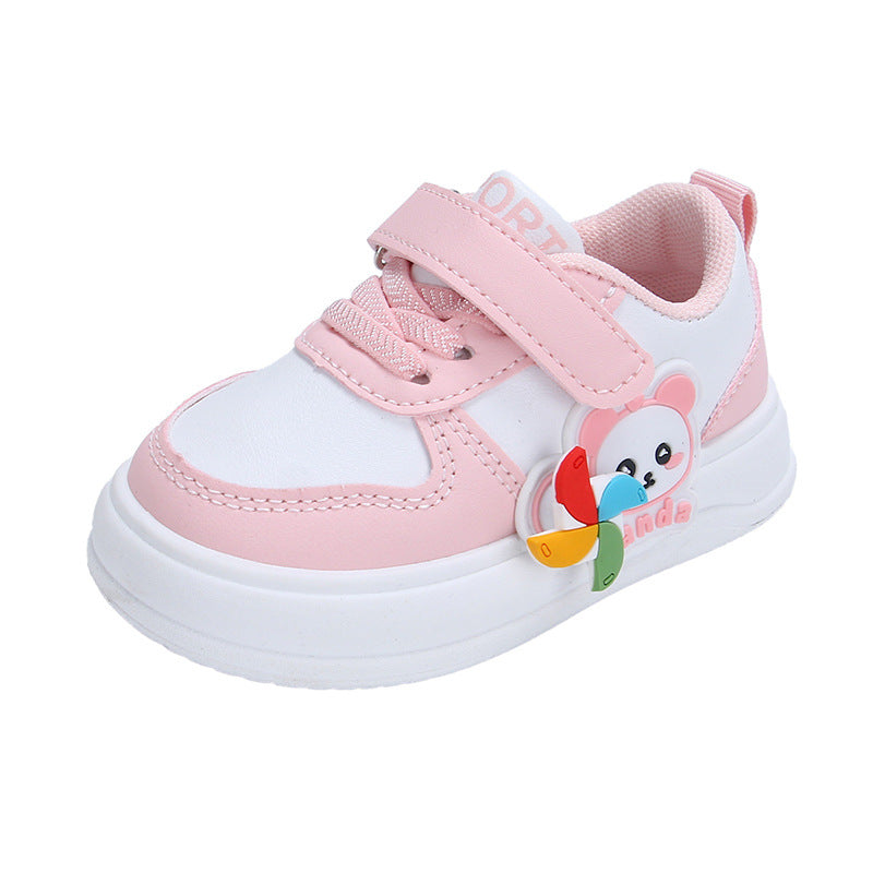 Tenis Ligeros de Panda Rosa para Niñas