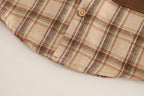 Conjunto infantil 3 piezas niño: camisa de cuadros, camiseta de algodón y pantalón vaquero en España