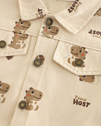 Conjunto infantil 3 piezas dinosaurios para niño: camiseta estampada, interior ligero y pantalón vaquero en España