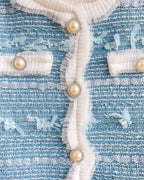 Conjunto niña 2 piezas chaqueta tweed y pantalón vaquero con perlas  en España