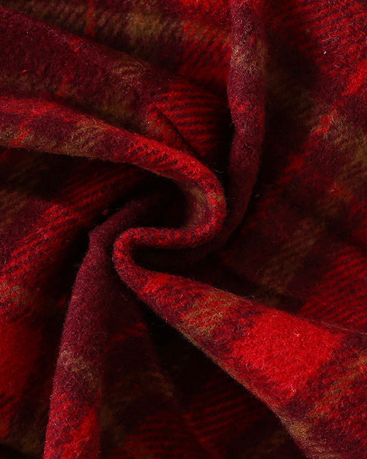 Conjunto niña invierno elegante 2 piezas ropa niña suéter tejido y falda de cuadros,Ideal para clima otoñal  en España