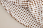 Conjunto niño 3 piezas ropa niño otoño invierno: camisa estampada pata de gallo, camiseta algodón y pantalón elástico en España
