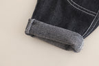 Conjunto bebé niño 3 piezas camisa tartán, camiseta y pantalón vaquero en España