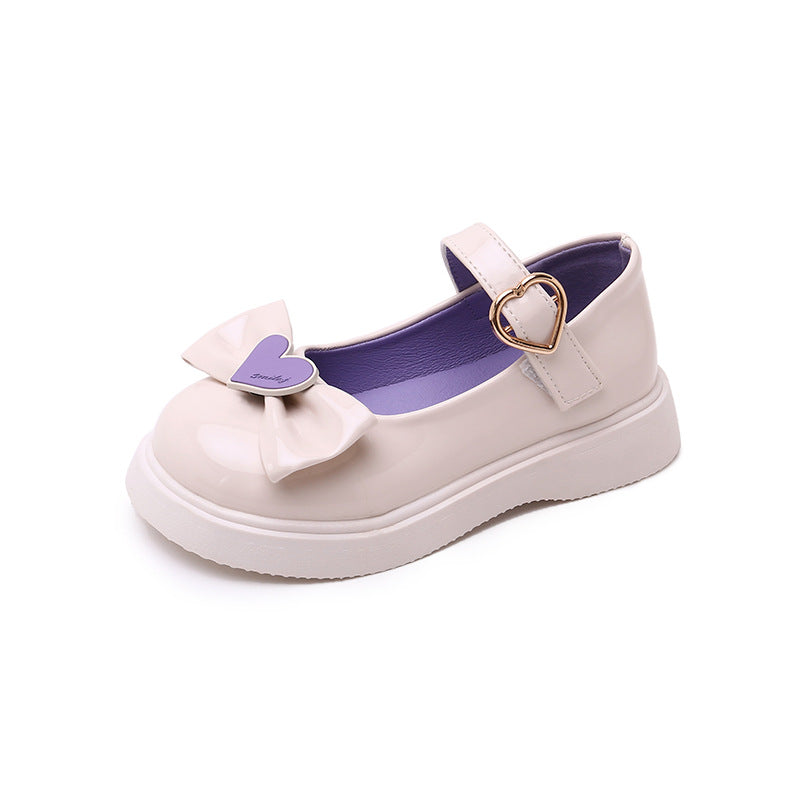 Zapato elegante para niña con lazo frontal de diseño moderno en España