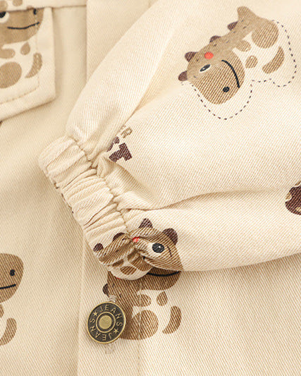 Conjunto infantil 3 piezas dinosaurios para niño: camiseta estampada, interior ligero y pantalón vaquero en España