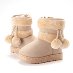 Bota cálida forrada de piel para el invierno en España