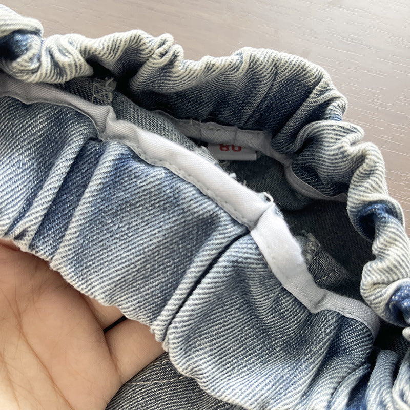 Conjunto niño invierno 3 piezas suéter con camisa integrada y pantalón vaquero estampado  en España