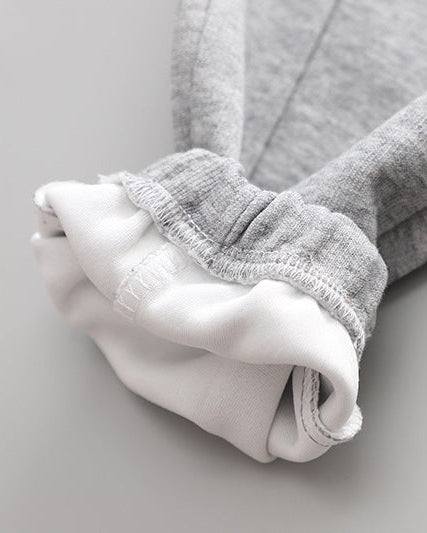 Conjunto bebé y niño 3 piezas ropa bebé: chaqueta estampada, camiseta con oso y pantalón gris cómodo en España