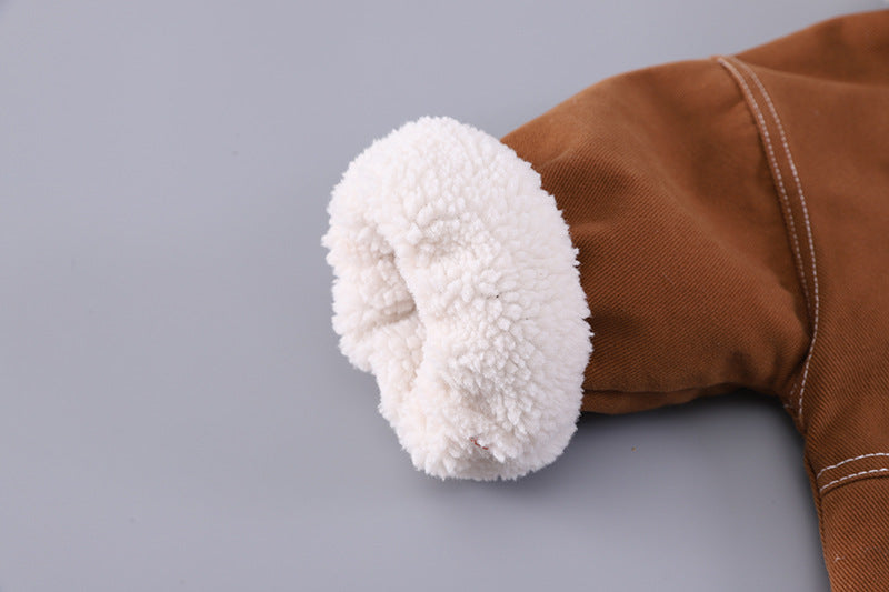 Conjunto bebé 3 piezas invierno chaqueta sudadera pantalón vaquero en España