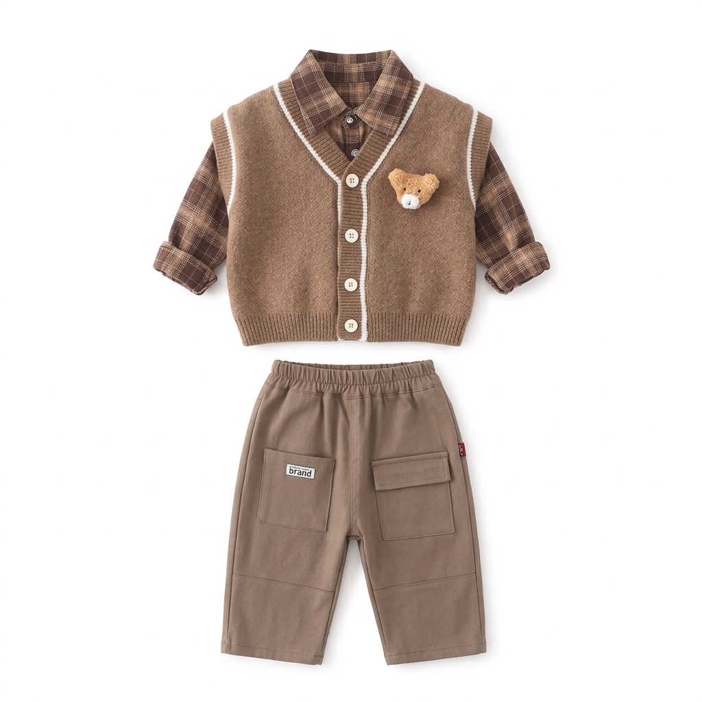 Set 3 piezas infantil invierno algodón suave oferta España