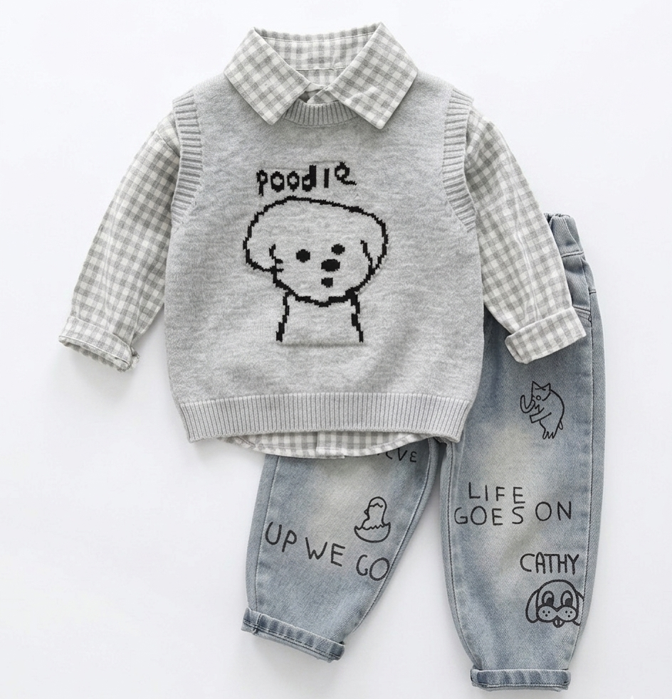 Set 3 piezas nino invierno algodón suave práctico España