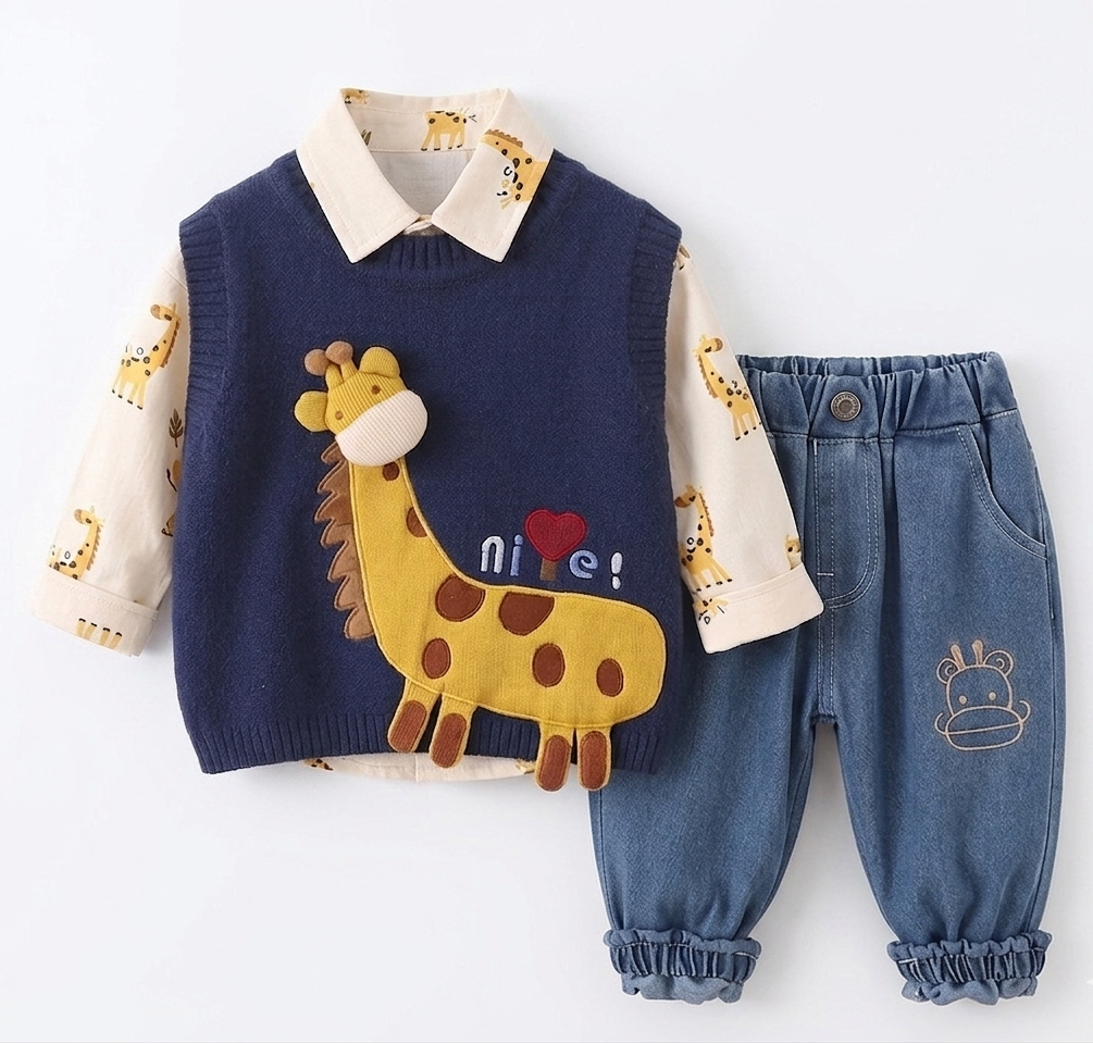 Set 3 piezas nino invierno cálido práctico España
