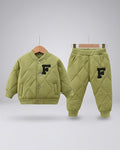 Conjunto Bebé Niño Invierno 2 Piezas  Chaqueta y Pantalón con Letra F