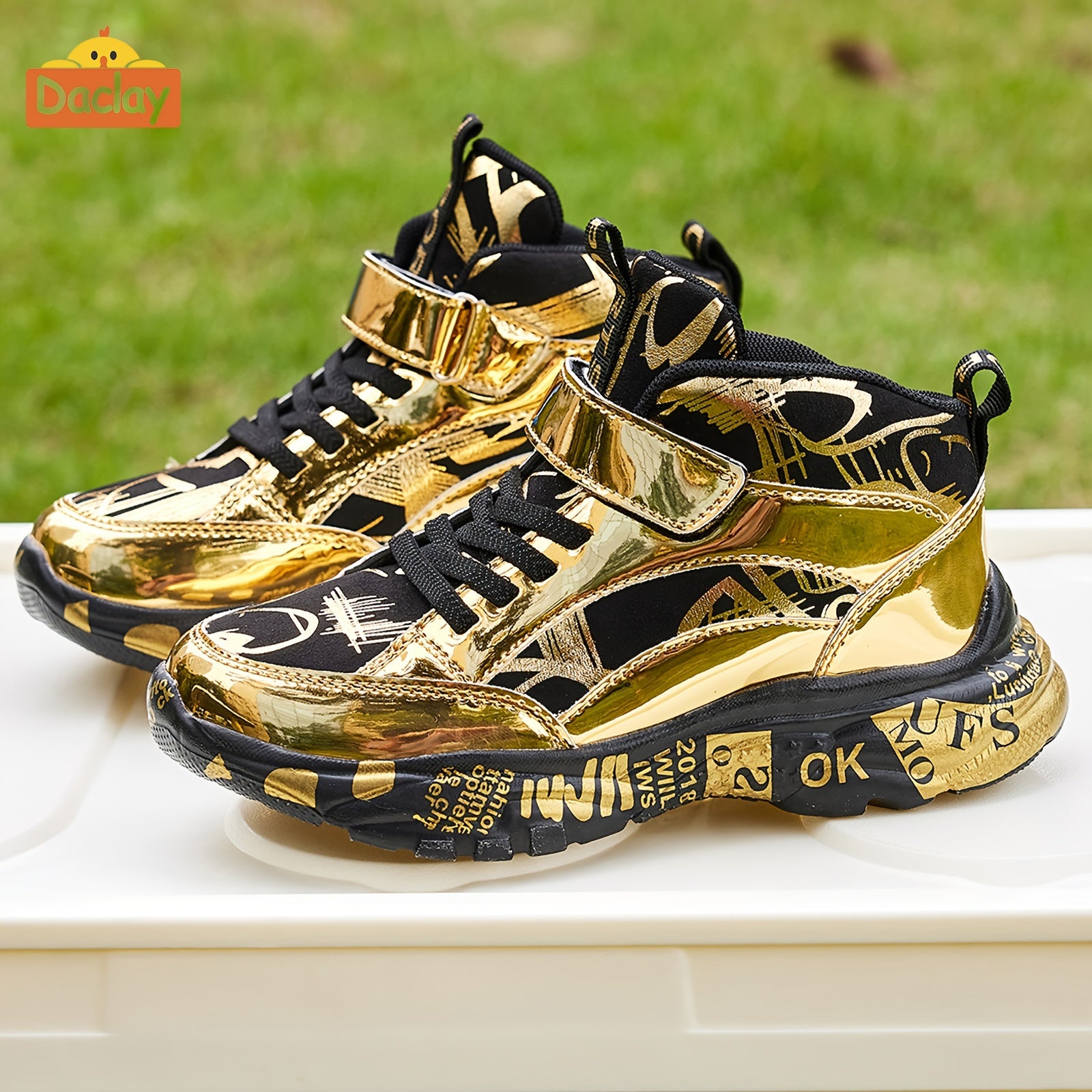 Zapatillas Deportivas Doradas para Niños