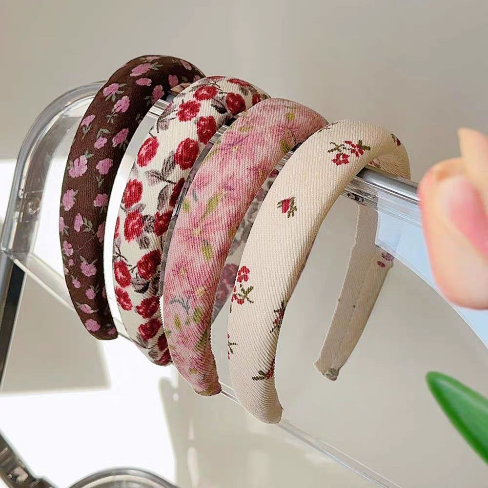 Diademas para niñas con estampados florales elegantes