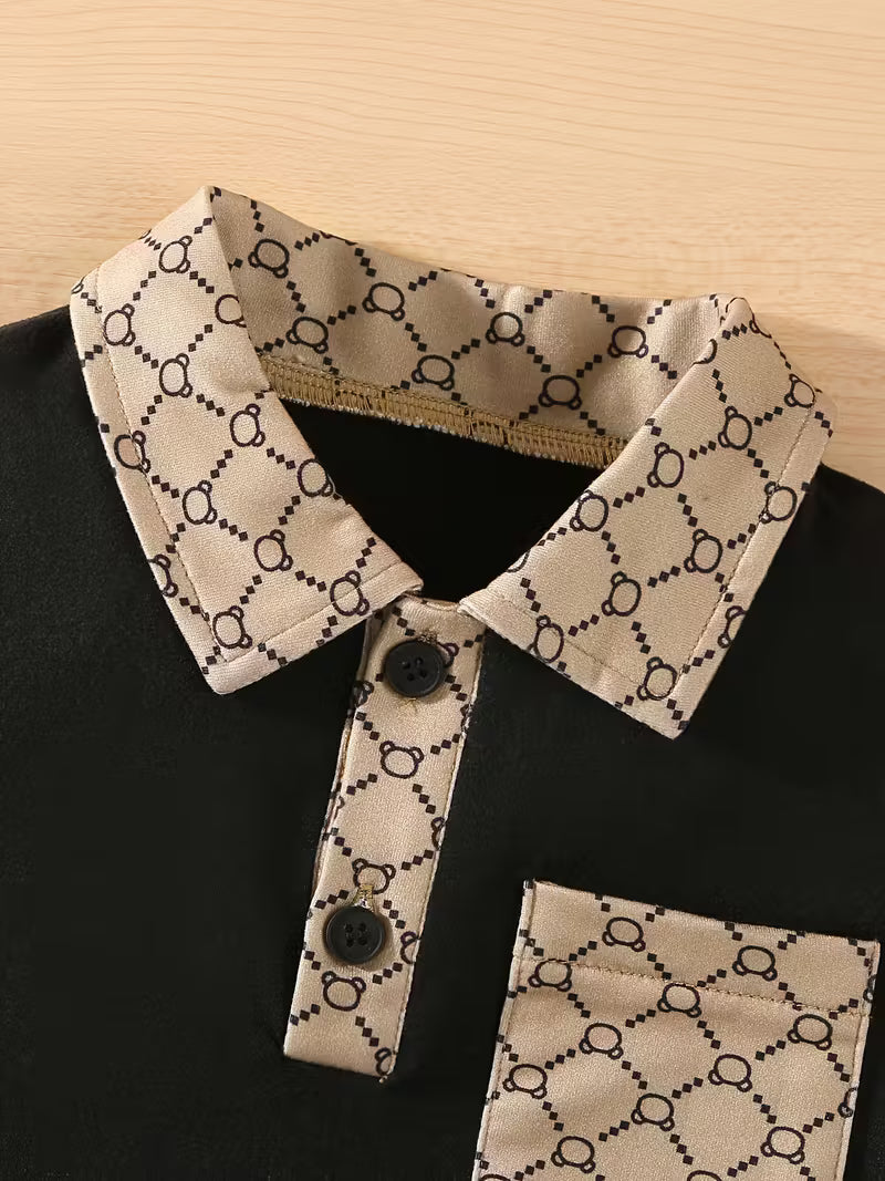 Conjunto Polo y Short Monogram para Niños