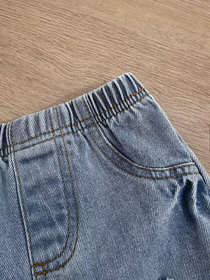 Jeans con Cintura Elástica