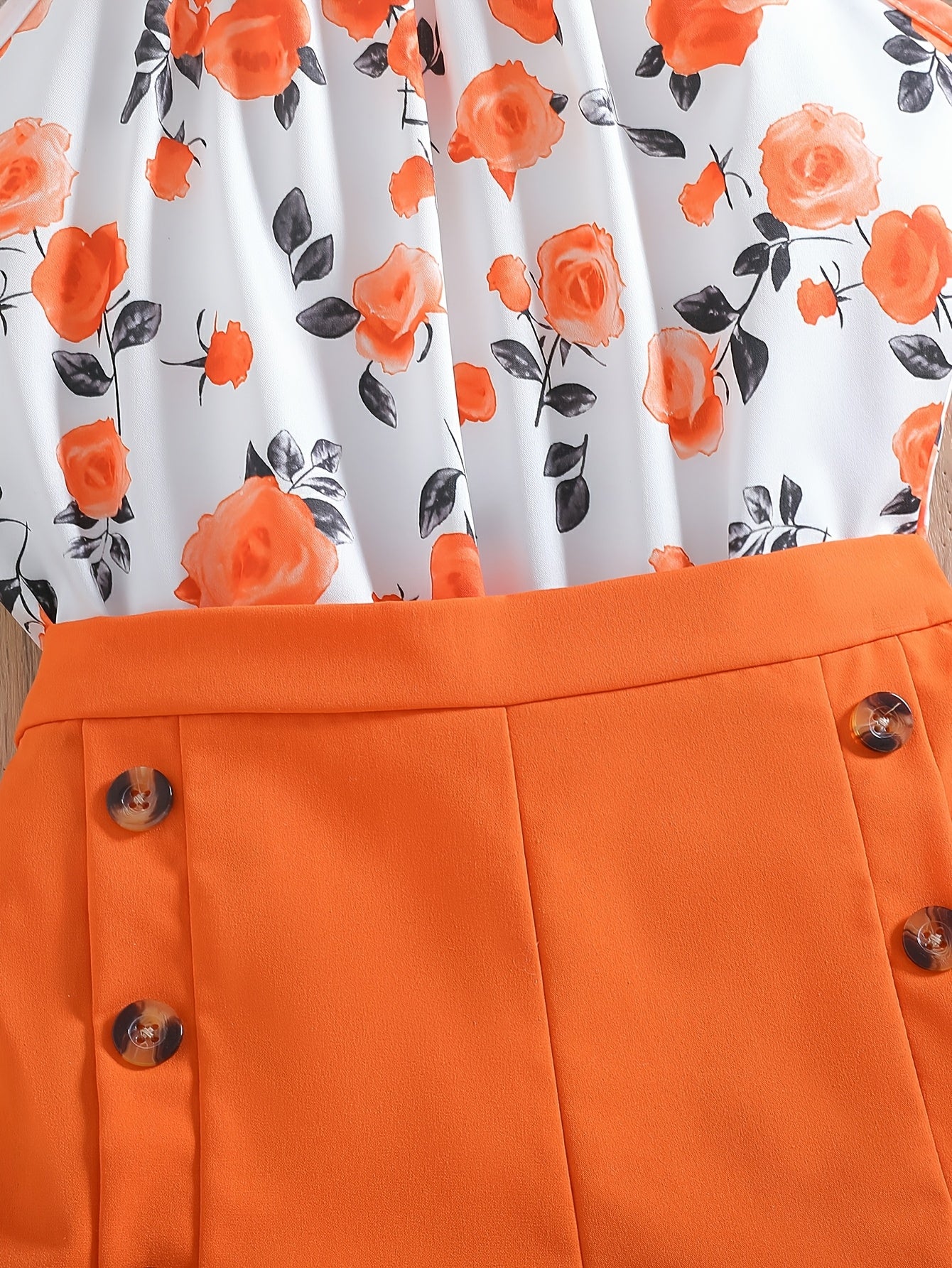 Conjunto Floral Naranja