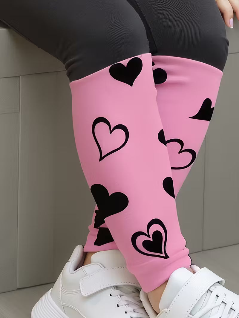 Conjunto "Sweet Kitty" Sudadera y Leggings de Corazones para Niñas