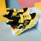 Zapatillas Deportivas Infantiles Amarillas y Negras