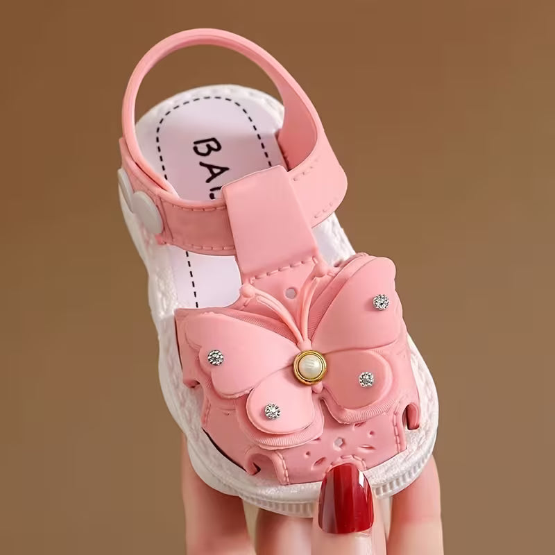 Sandalias de Mariposa con Brillos para los Primeros Pasos