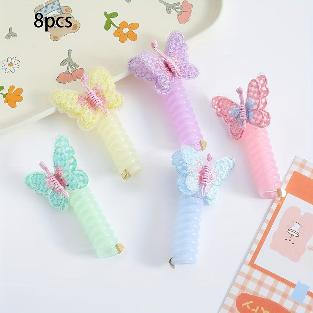 Pinzas para el cabello en espiral para un look infantil encantador