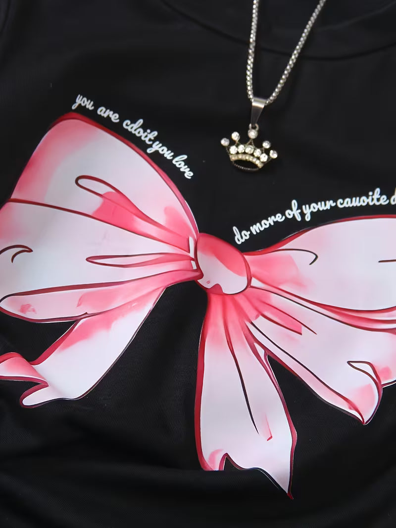 La camiseta con lazo que tu pequeña amará