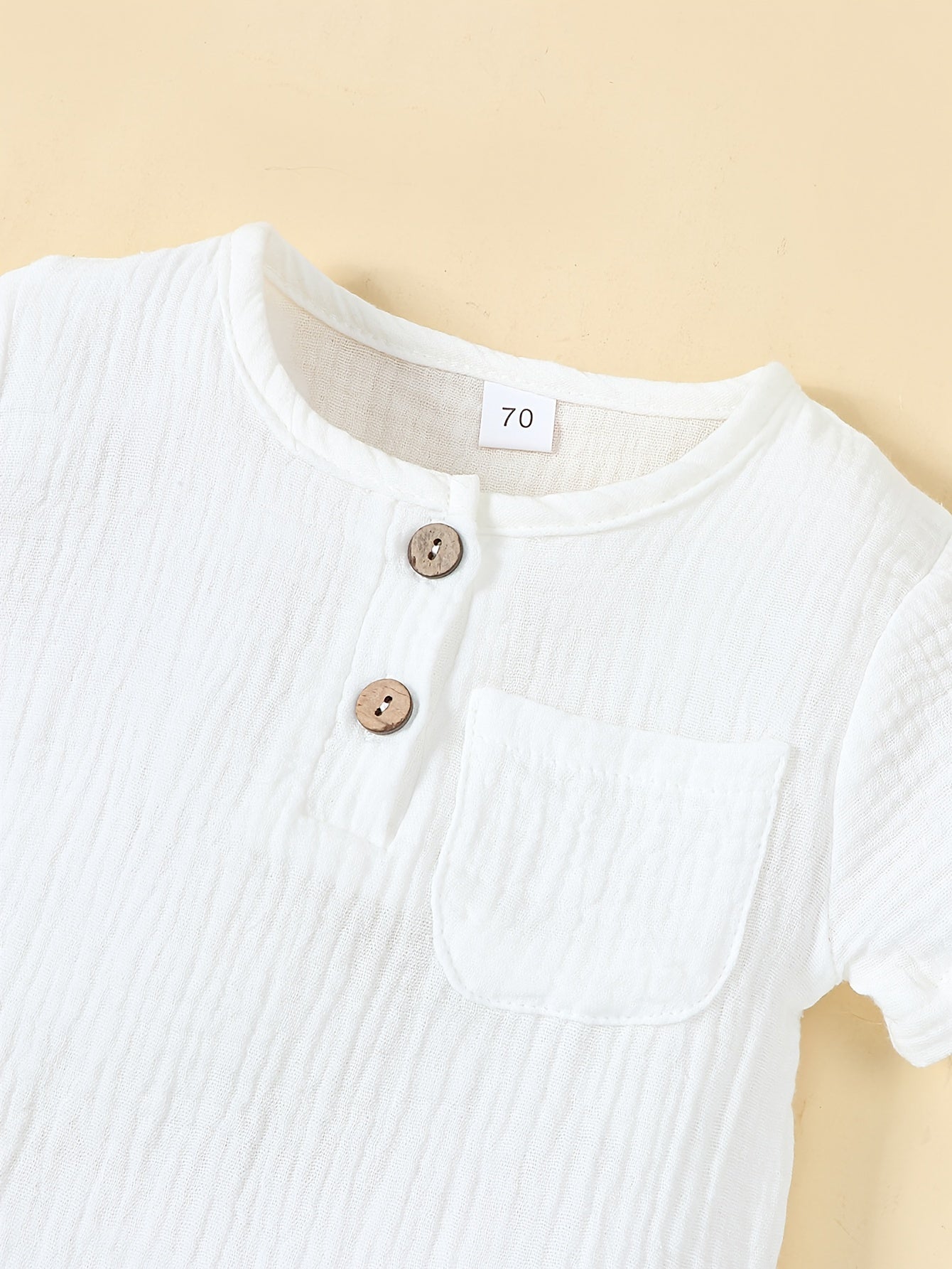 Conjunto de Verano para Bebé: Camiseta y Pantalón Corto de Algodón