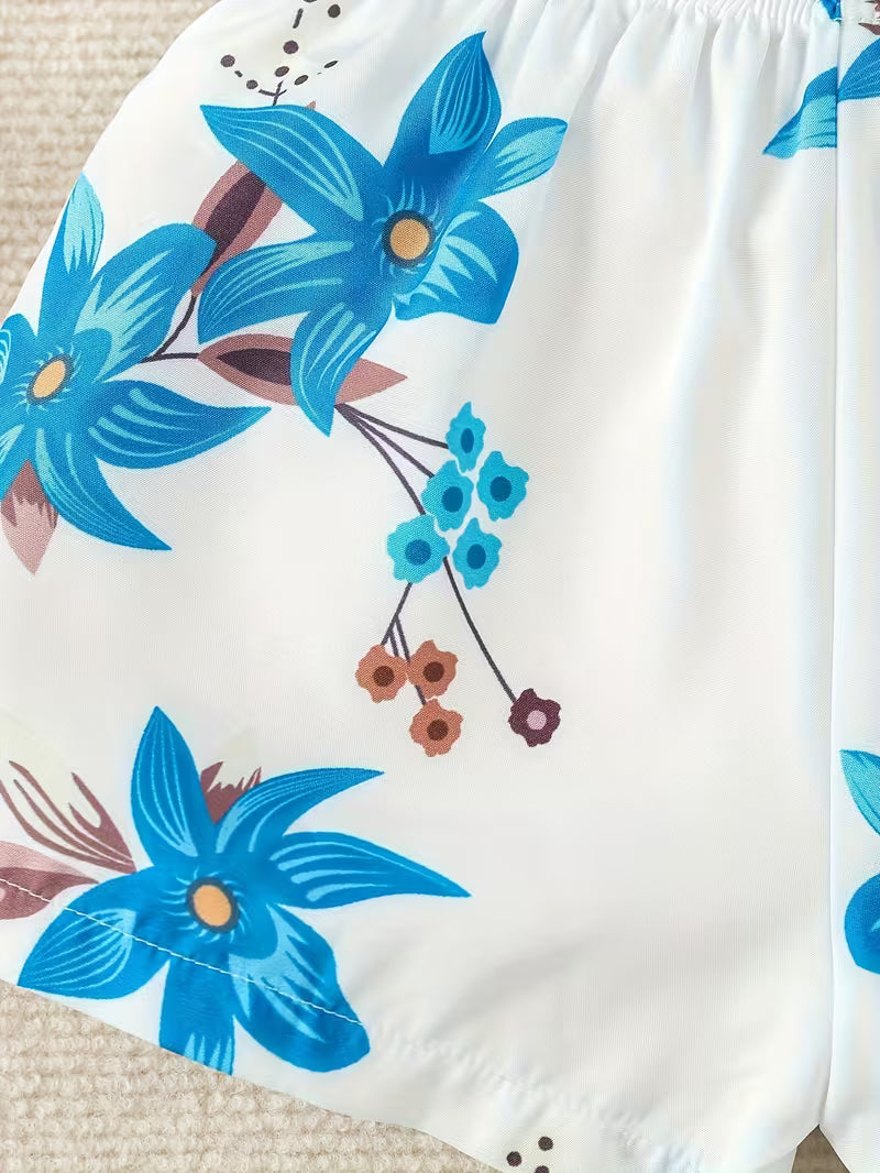 Estilo bajo el Sol! Set Floral de 2 Piezas