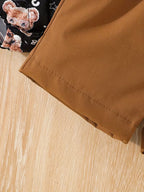 Conjunto Teddy Gentleman con Body de Ositos y Tirantes"