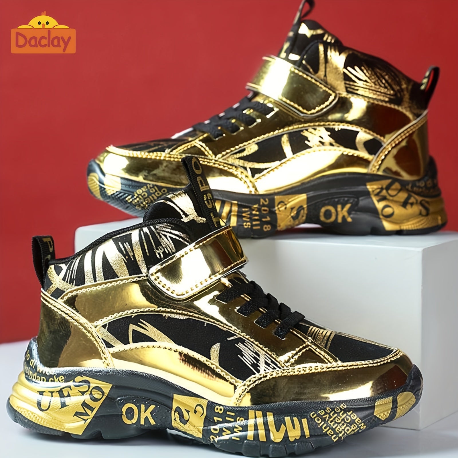 Zapatillas Deportivas Doradas para Niños